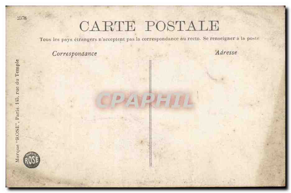 Bordeaux - Les Colonnes Rostrales et les Quiconces - CPA  — Verso