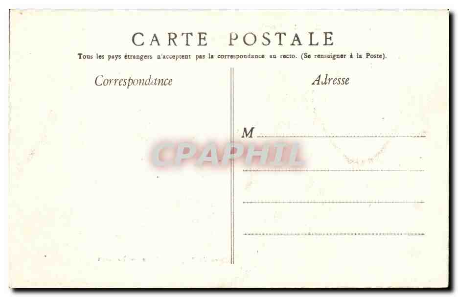Bordeaux - Le Pont - CPA  — Verso