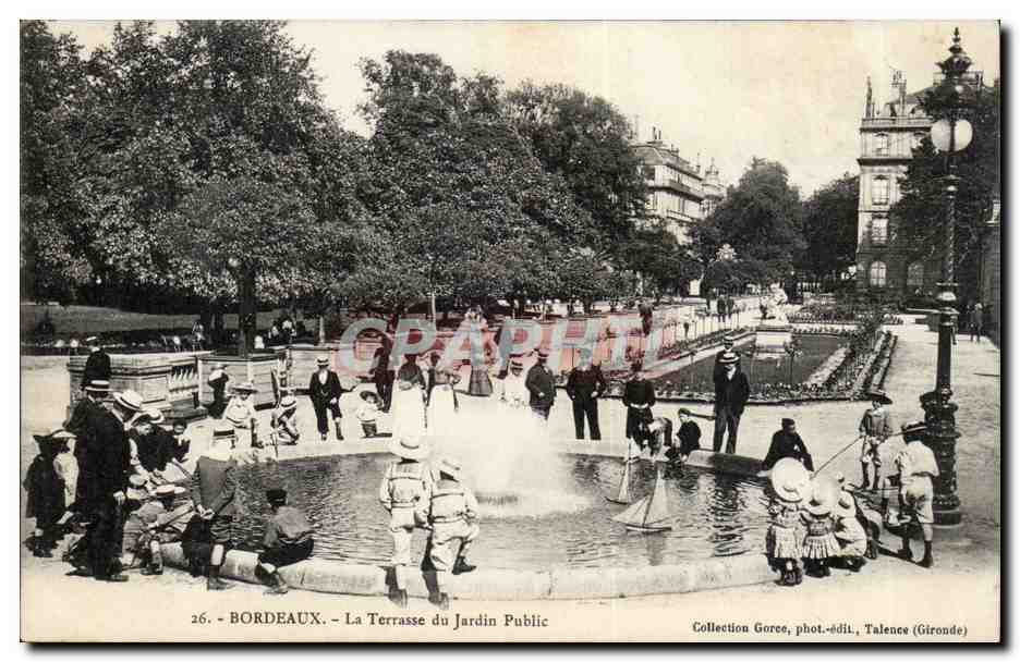 Bordeaux - la Terrasse du Jardin Public - CPA 