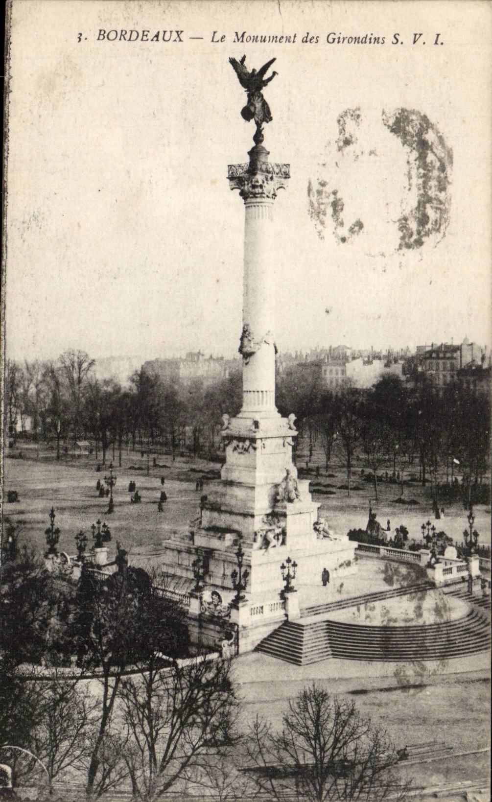 Bordeaux - Le Monument es Girondins - CPA 
