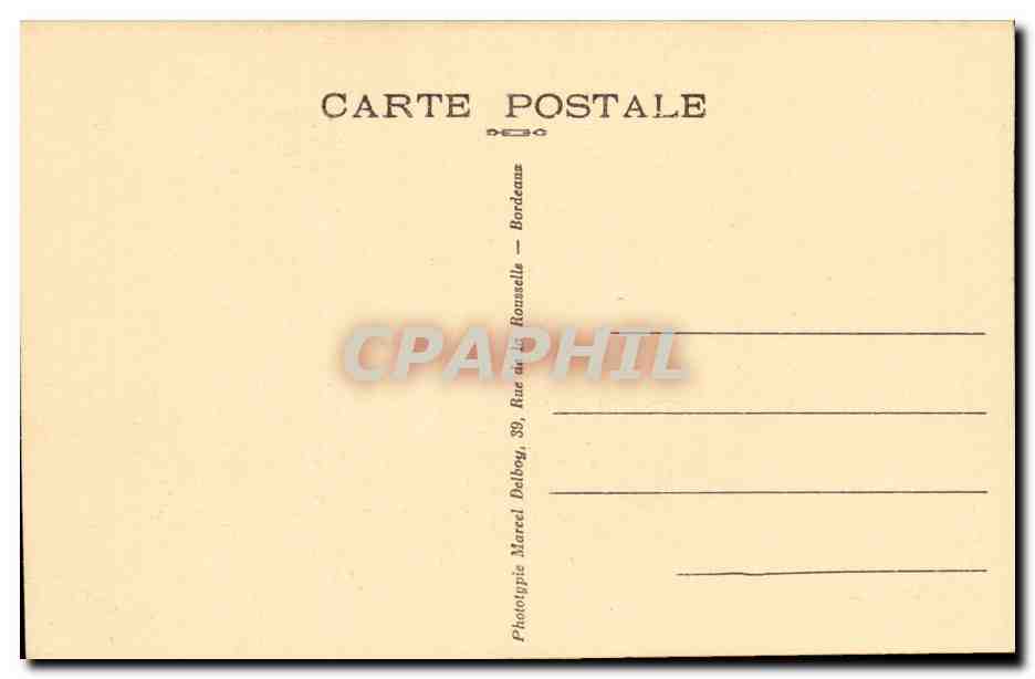 Bordeaux - La Porte du Palais - CPA  — Rückseite