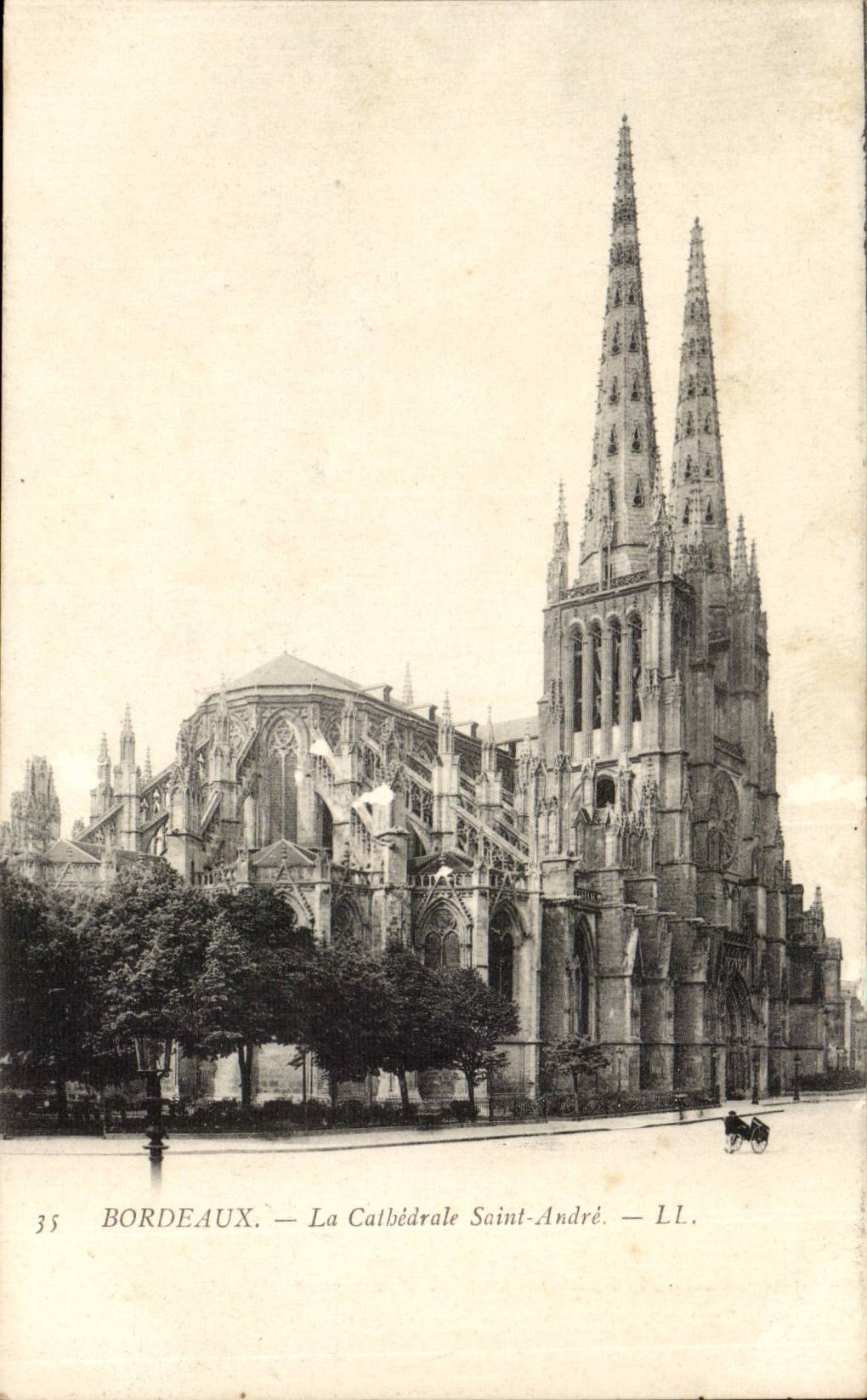 Bordeaux - la cathedrale Saint Andre- CPA 