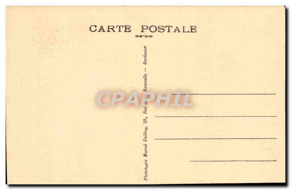 Bordeaux - La Grosse Cloche - CPA  — Verso