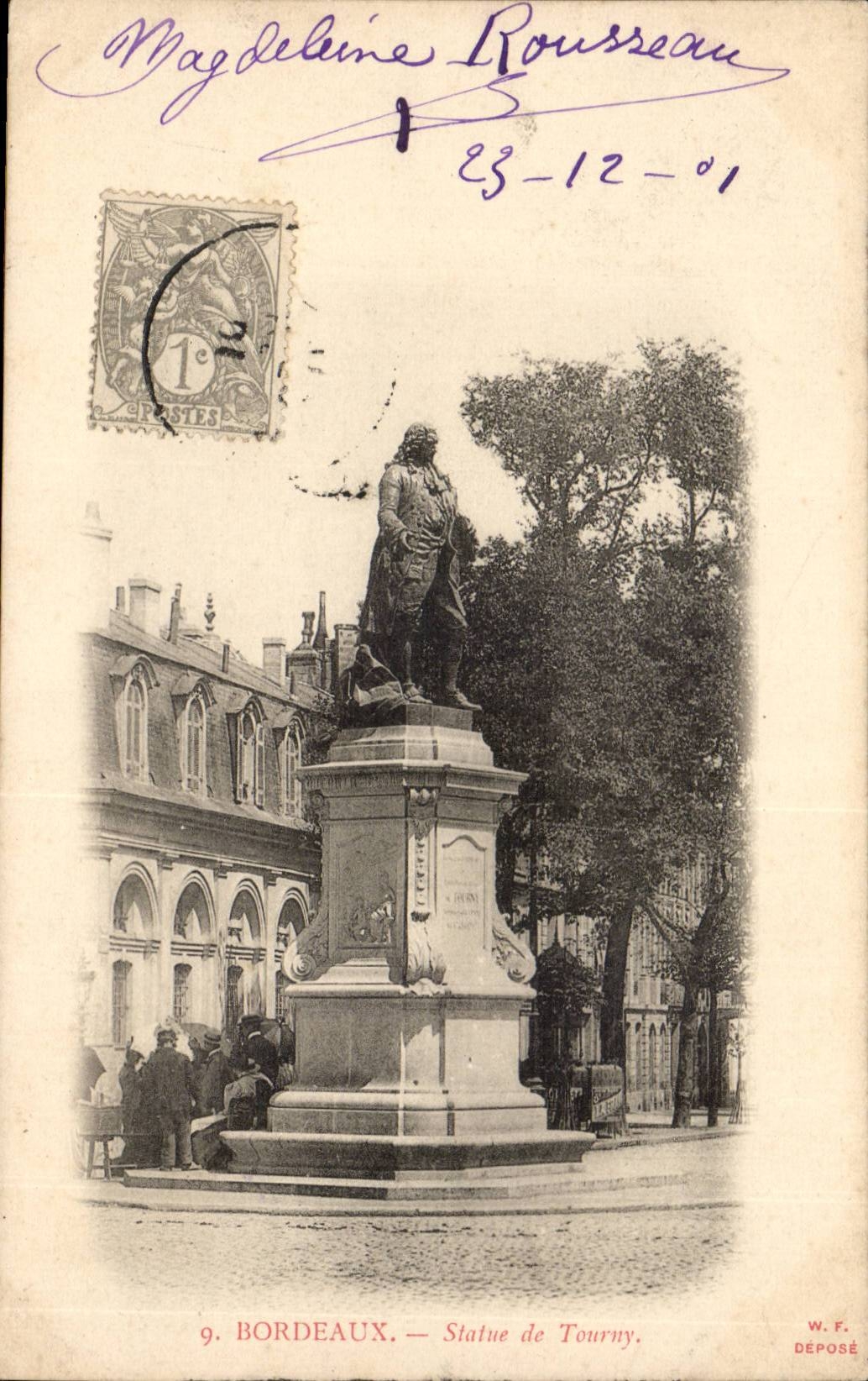 Bordeaux - Statue de Tourny - CPA 
