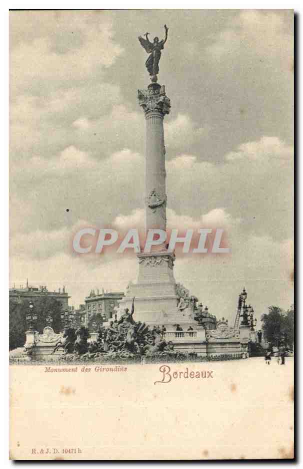 Bordeaux - Monument des Girondins - CPA 
