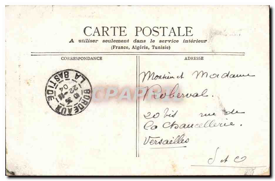 Bordeaux - Tour St Michel - CPA  — Verso