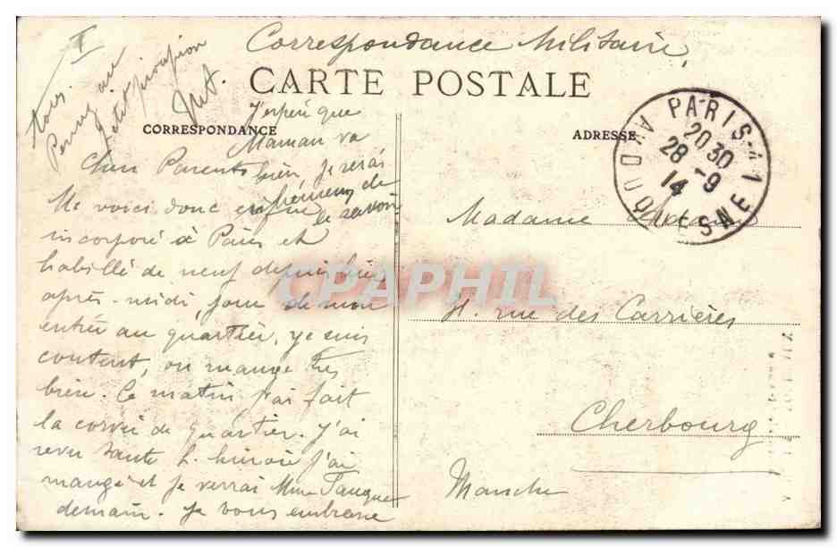 Bordeaux - cathedrale St Andre - CPA  — Verso