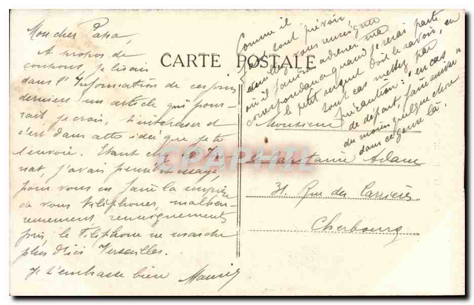 Bordeaux - La Grosse Cloche - CPA  — Verso