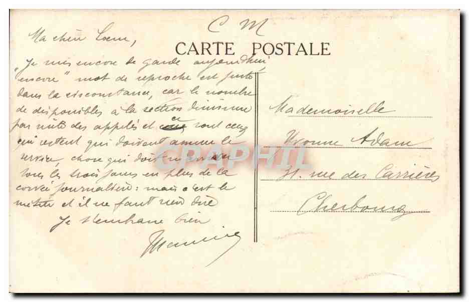 Bordeaux - Porte de Cailhou - CPA  — Verso