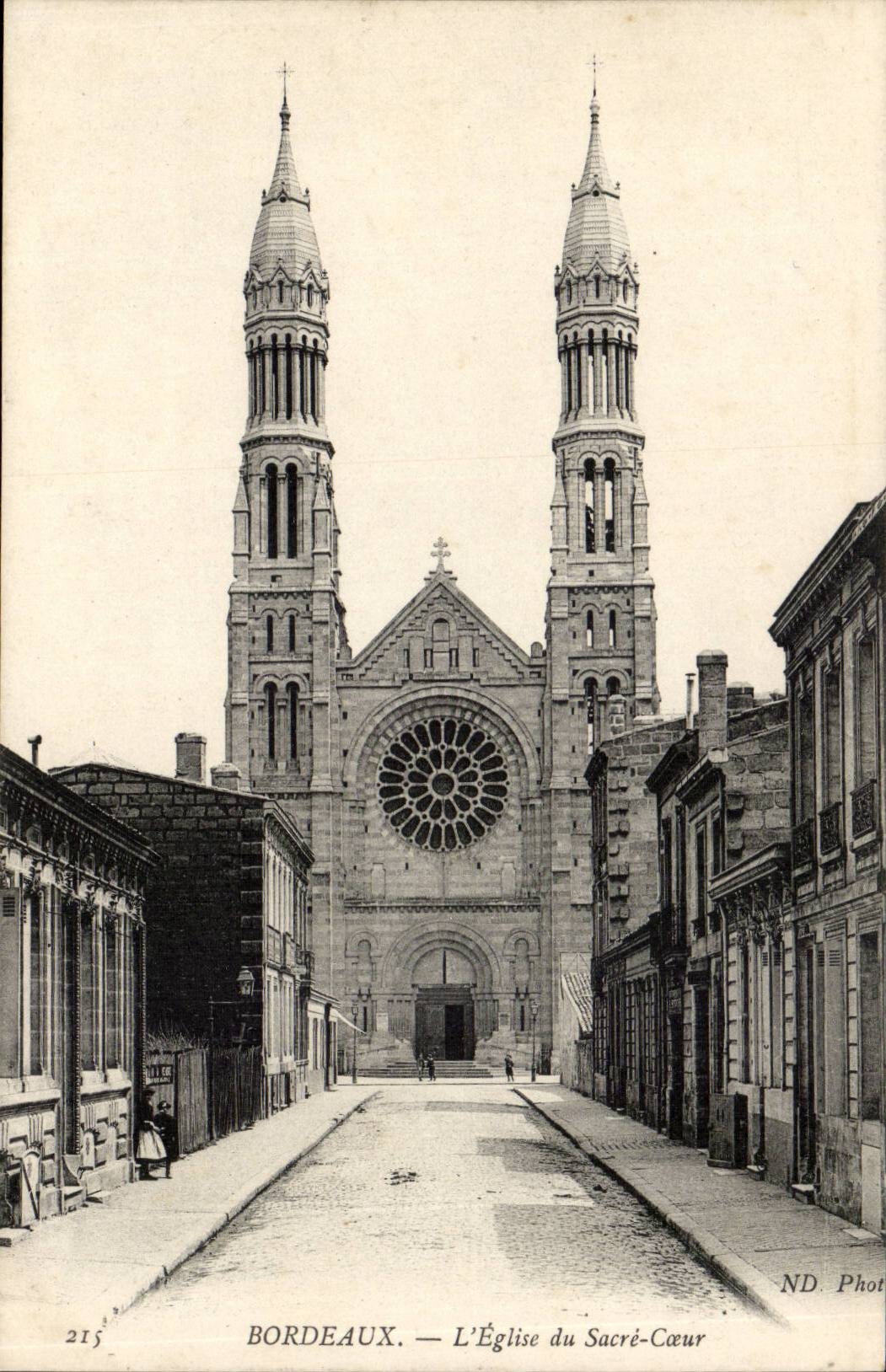 Bordeaux - Eglise de Sacre Coeur - CPA 