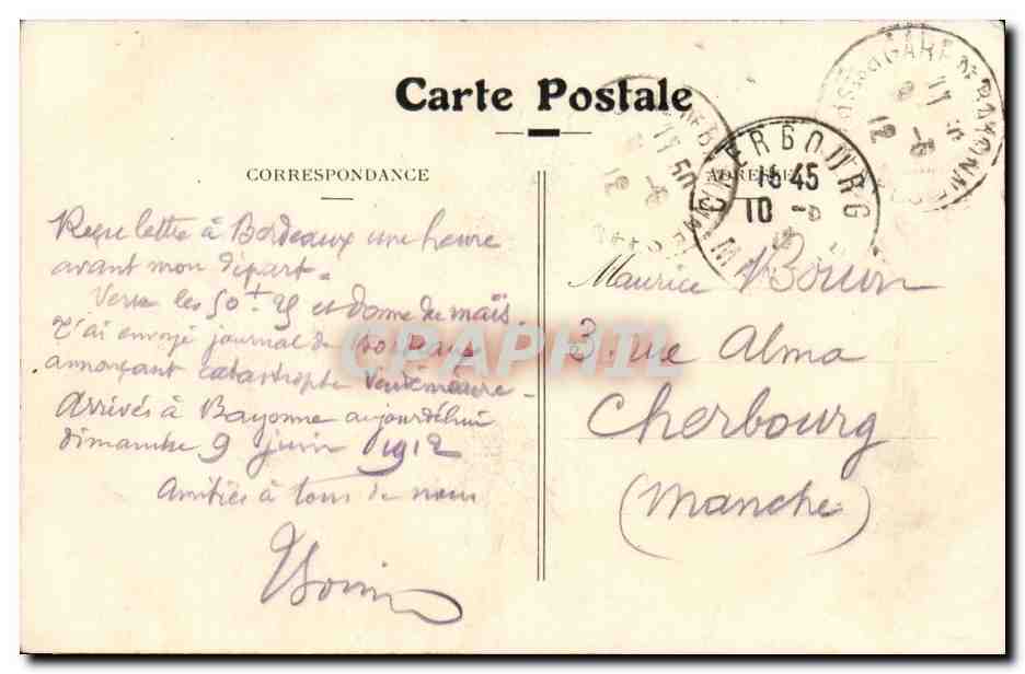 Bordeaux - Le Monument des Girondins - DD. n°114 — Verso