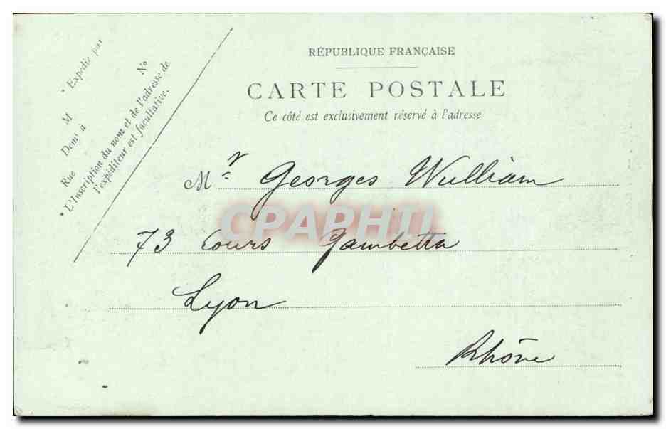 Bordeaux - La Grande Poste - CPA  — Verso