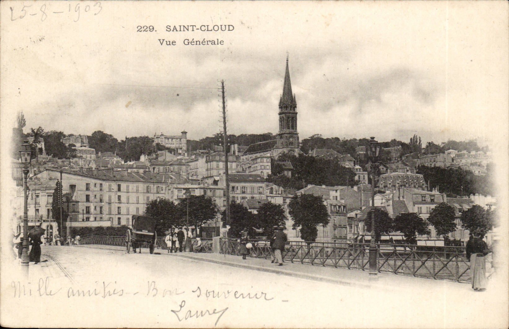 Saint-Cloud — Vue Générale — Éditeur Lamy, n° 229