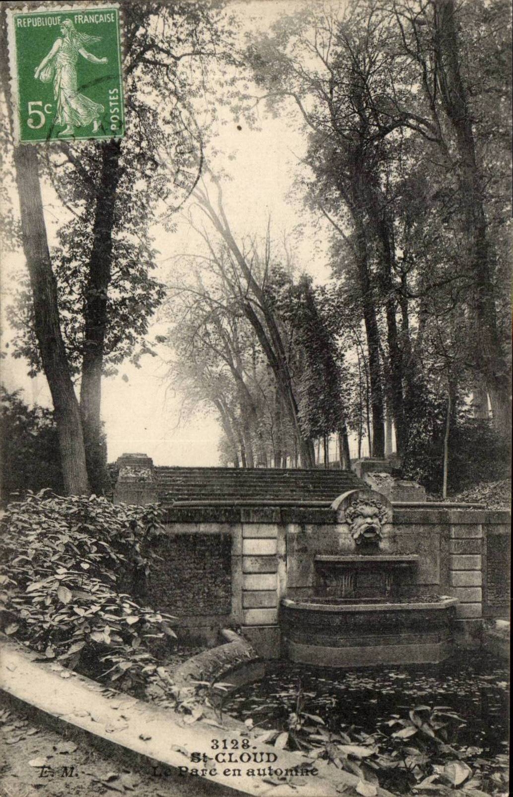Saint Cloud CPA Le parc en automne