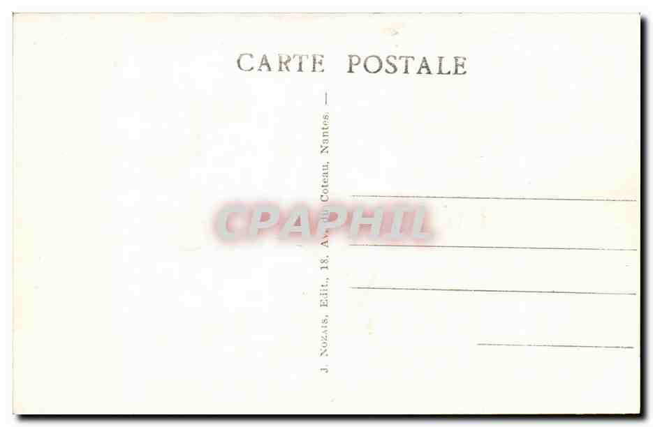 Le contre-torpilleur "Verdun" à Nantes — 3 Avril 1930 — J. Nozaïs, Édit. 18, Av. de Coteau, Nantes — Rückseite