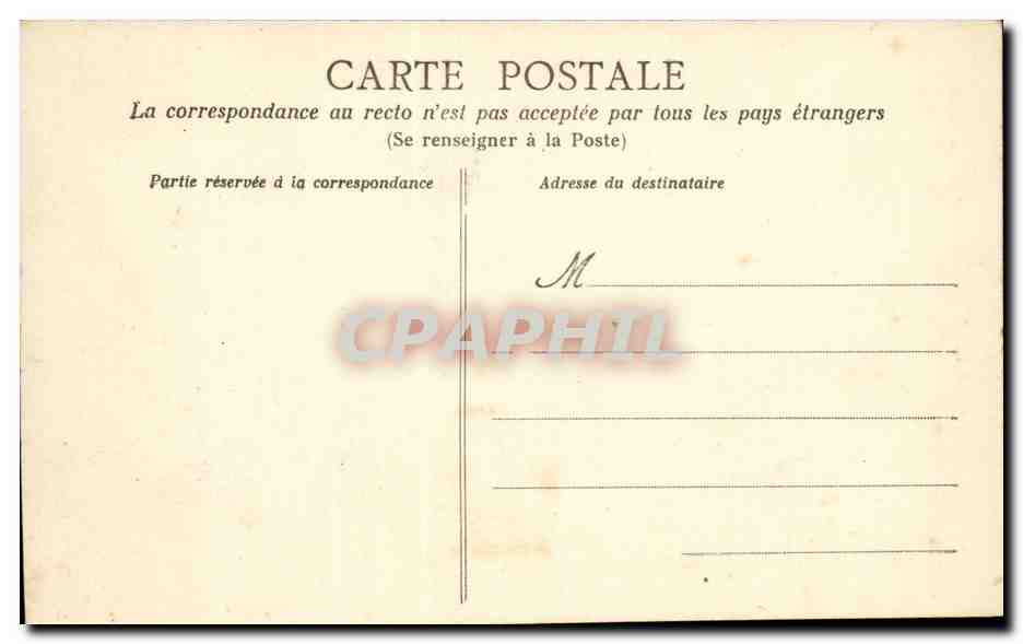 CANTES — Manifestations du 22 février 1906 à l'occasion des Inventaires — La foule devant la Cathédrale — Offerte par le NOUVELLISTE DE L'OUEST — Verso