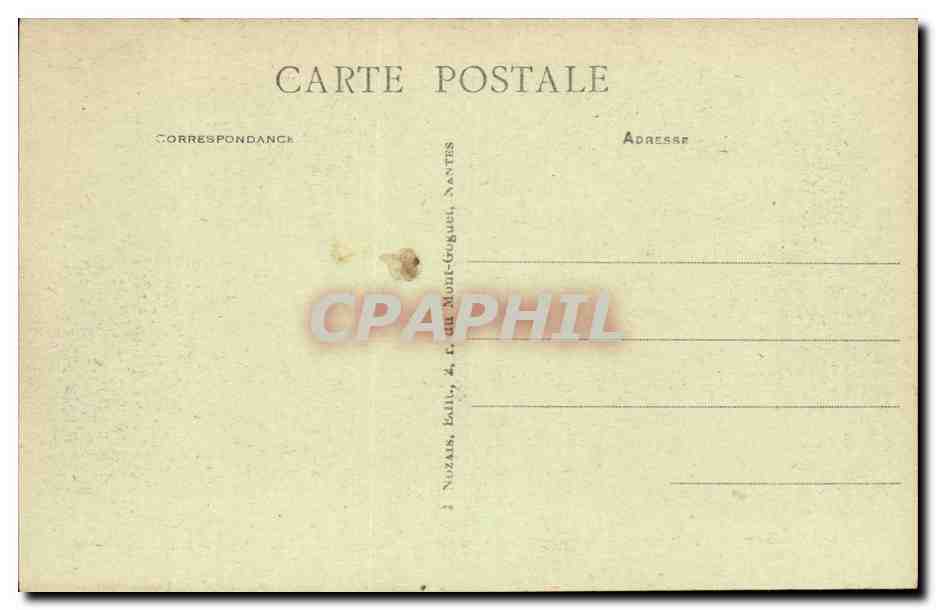 La Fiesta de la Santísima Trinidad de 1926 en Nantes — Monseñor el Obispo de Nantes abandona el Colegio San Stanislas después de la Ceremonia — Reverso