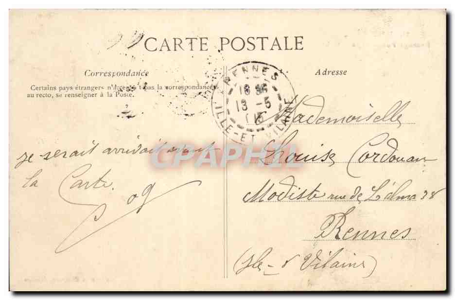 Nantes CPA Pommeraye Grand magasin TOP — Rückseite