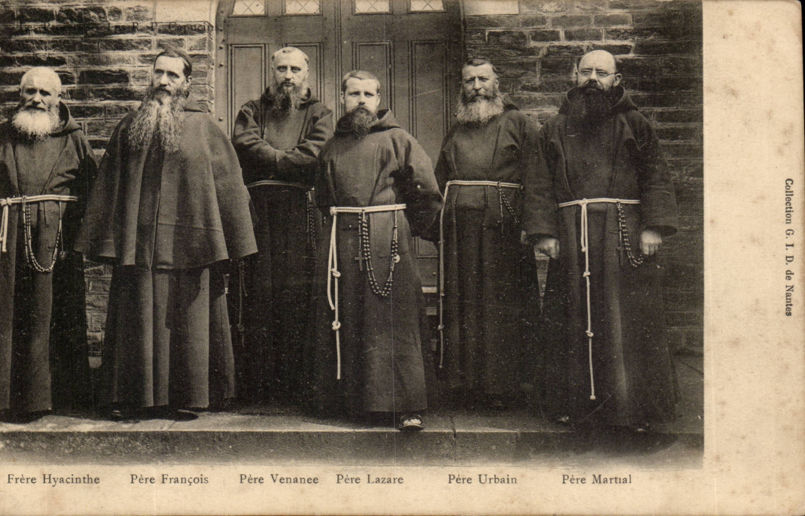 Cinq frères franciscains — Nantes — Collection G. I. D. de Nantes
