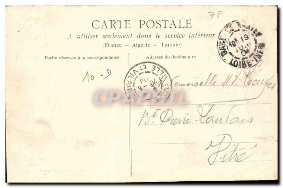 NANTES — Vue générale — Le port — Collection Derro frères, Nantes — Verso
