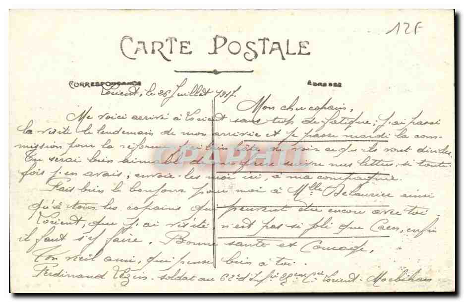 NANTES — The Transbordeur and the Port at Quai de Tourville — Collection F. Chapeau Nantes - 12 mine — Back