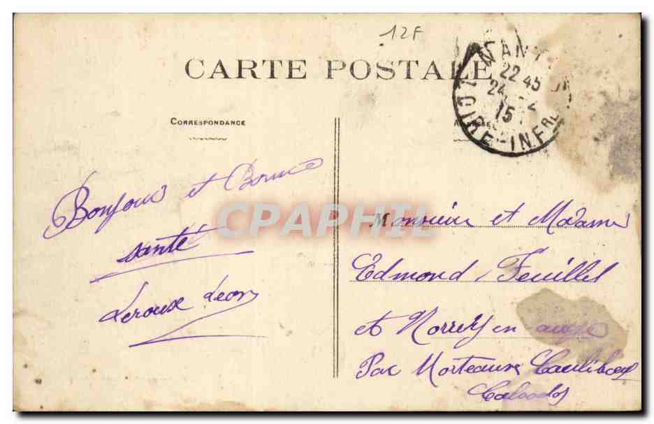 NANTES - Der Hafen, von Sainte-Anne aus gesehen — Phototypie YASSELLIER - Nantes, n° 216 — Rückseite