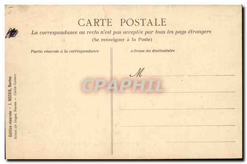 Water Toboggan - Exposition de Nantes 1904 — Édition J. NOZAISS, Nantes — Verso