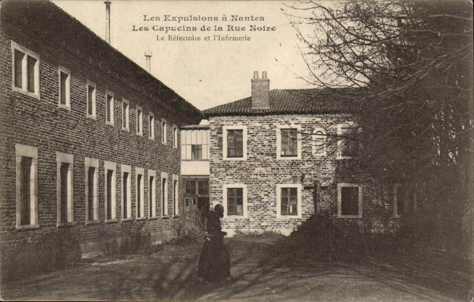 Nantes CPA Les expulsions a Nantes Les Capucins de la rue noire Le refectoire et l'infirmerie