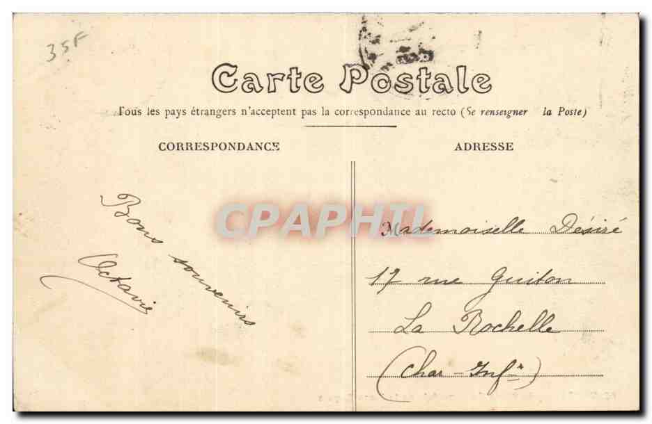 NANTES — Fontaine Monumentale de la Place Royale — Collection F. Chapeau, Nantes, 10e Mille — Verso