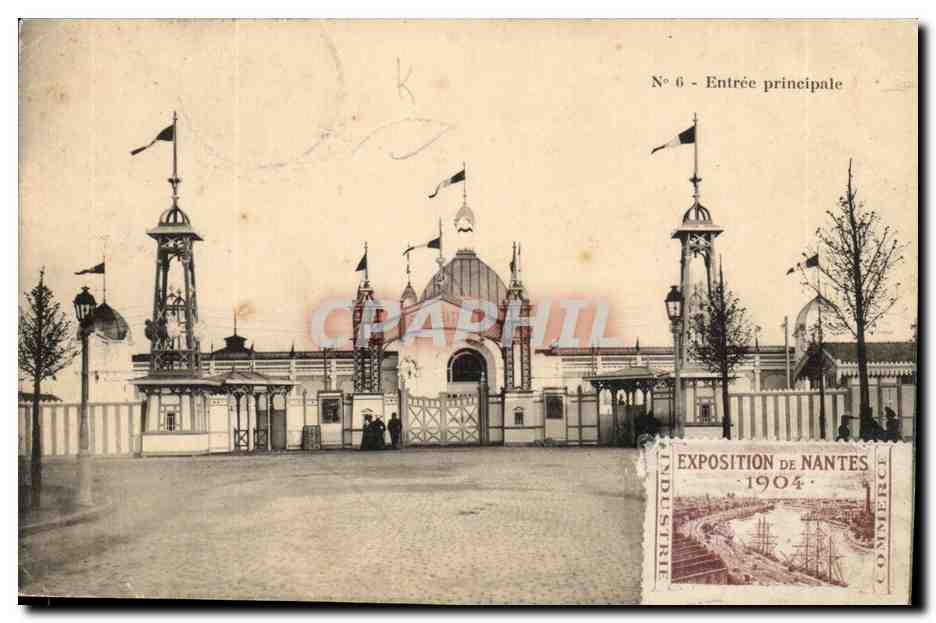 Entrée principale — Exposition de Nantes 1904 — Héloïsypie Dugas, Nantes