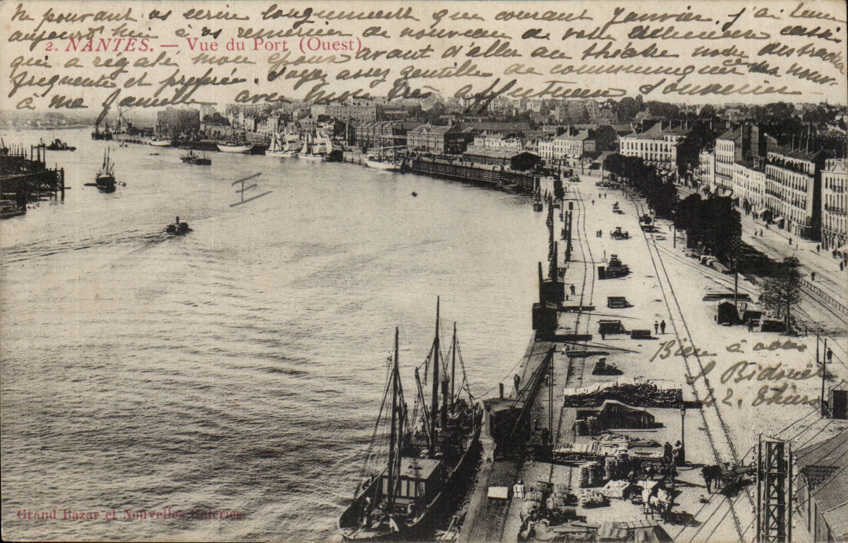 Nantes CPA Vue du port (Ouest)
