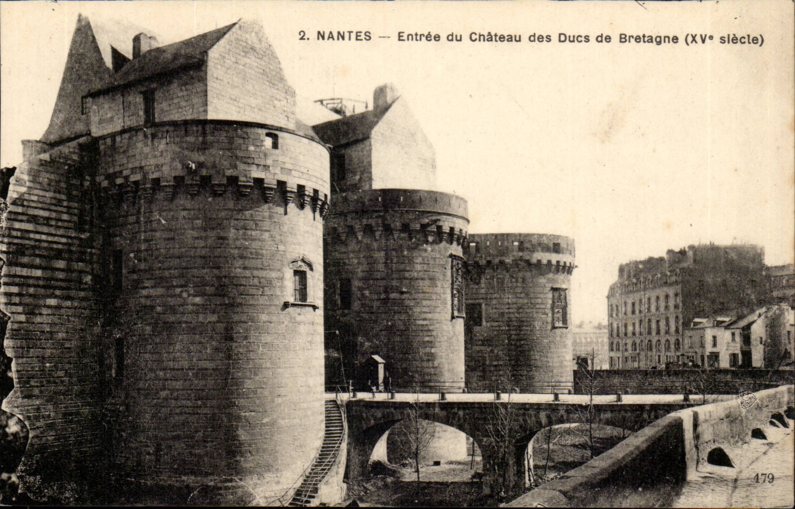 Nantes CPA Entree du chateau des ducs de Bretagne
