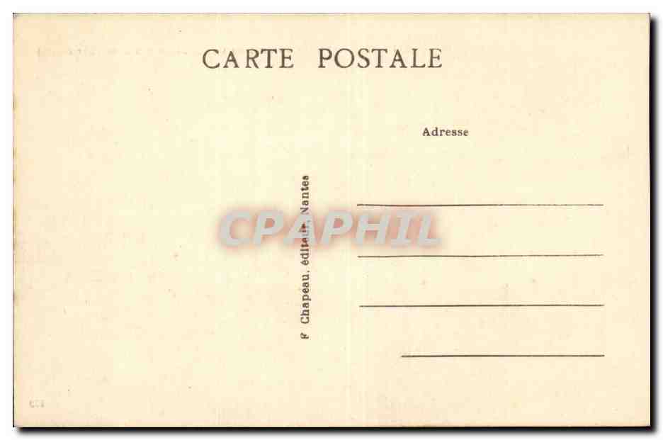 Nantes CPA Entree du chateau des ducs de Bretagne — Verso