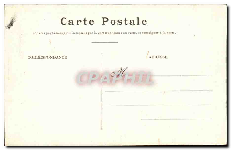 Nantes CPA Le museum d'histoire naturelle — Verso