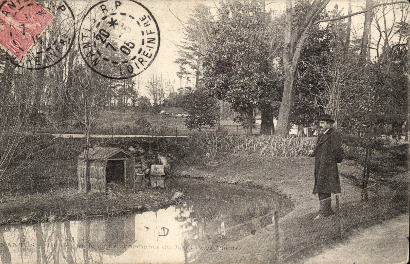 Nantes CPA Un des mille coins charmants du jardin des plantes