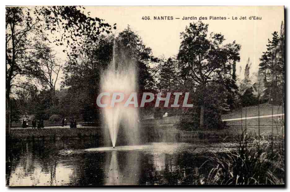 Nantes CPA Le jardin des plantes Le jet d'eau