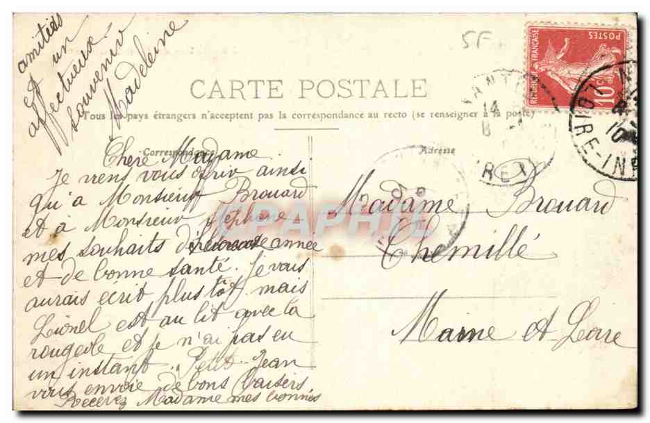 Nantes — La Statue de Cambronne — Artand-Nozais, n°205 — Back