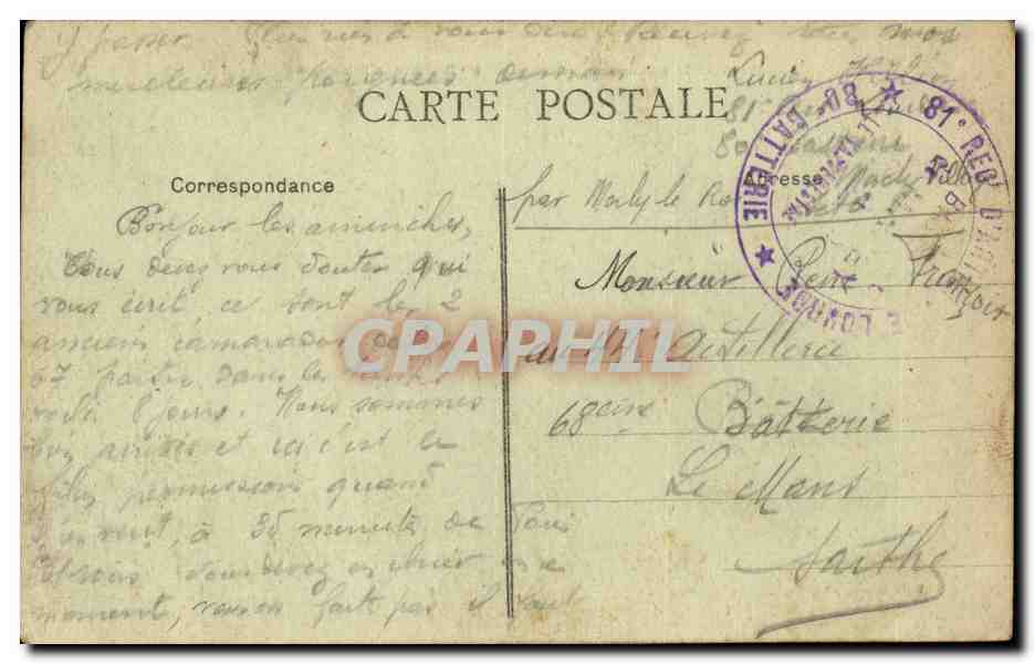NANTES - Caserne Cambronne - 65e Régiment d'Infanterie — Héliotypie Armericaine, Nantes — Verso