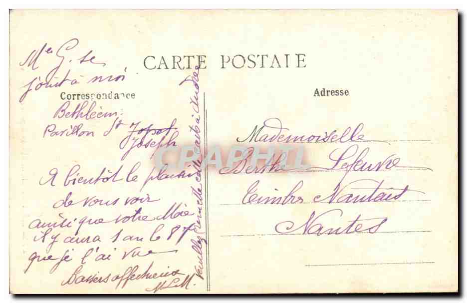 La Fête-Dieu à BETHLÉEM - Le Reposoir du Jardin — Achterkant