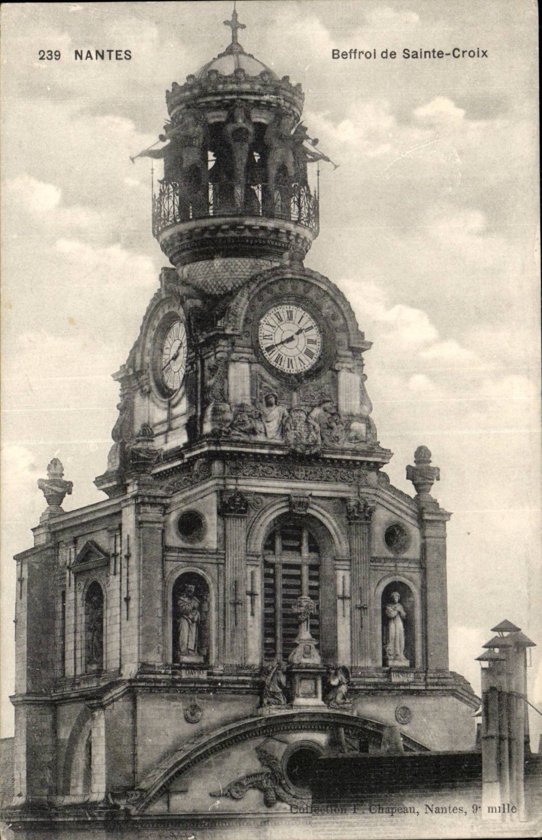 Nantes CPA Beffroi de Sainte cRoix