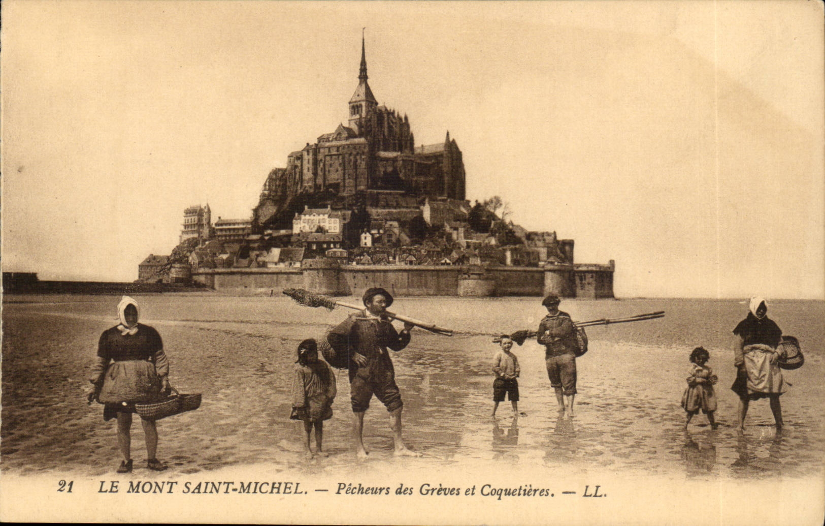 Mont Saint-Michel — Fischer der Grèves und Coquetières — LL. — N°21