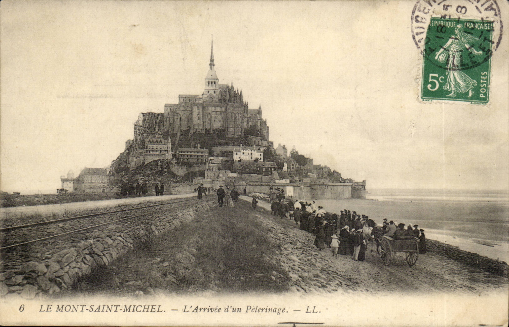 Le Mont-Saint-Michel — L'Arrivée d'un Pèlerinage — LL.