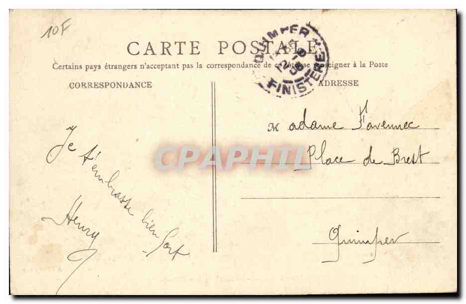 Mont saint Michel CPA Les pres sales (moutons) — Verso