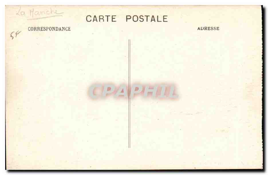 CPA Cherbourg La place de la Republique — Rückseite