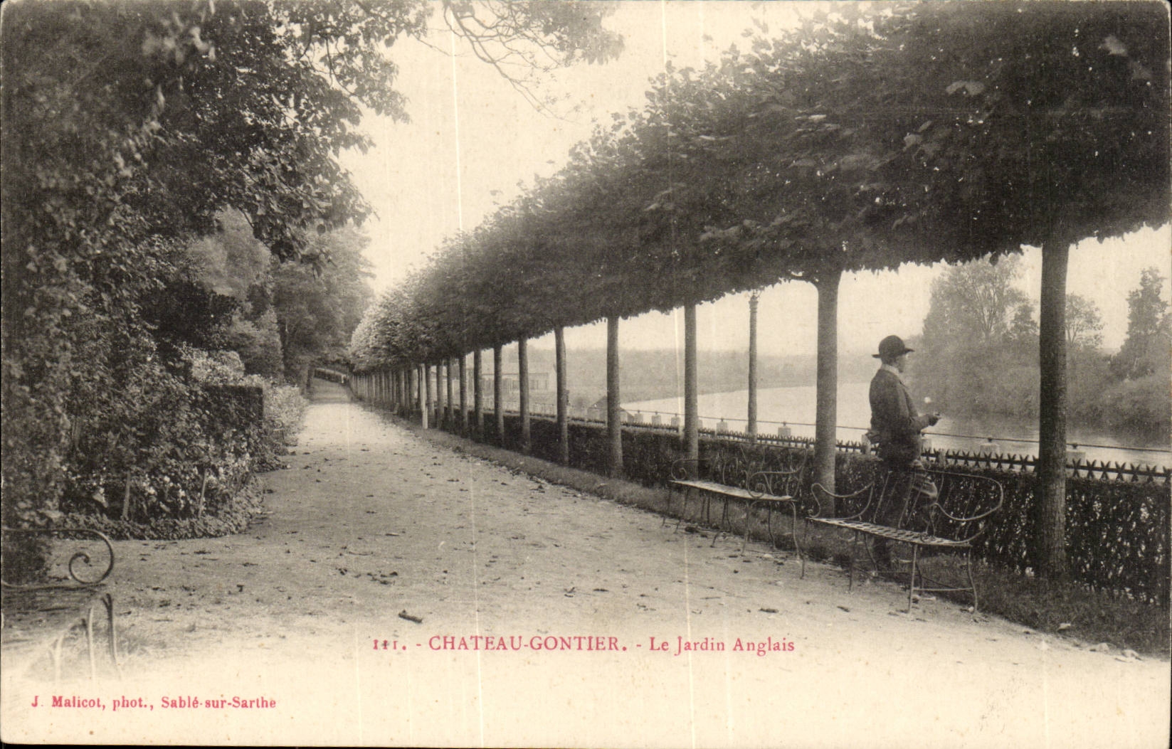 CPA Chateau Gontier Le jardin anglais