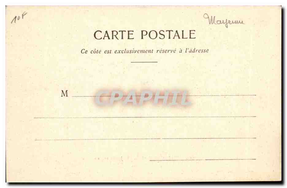 CPA Chateau Gontier Le jardin anglais — Rückseite