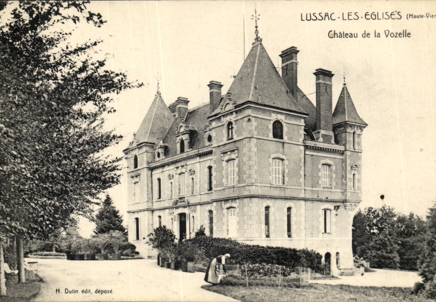 Lussac-les-Eglises — Schloss la Vozelle — Verlag H. Dutin, abgegeben