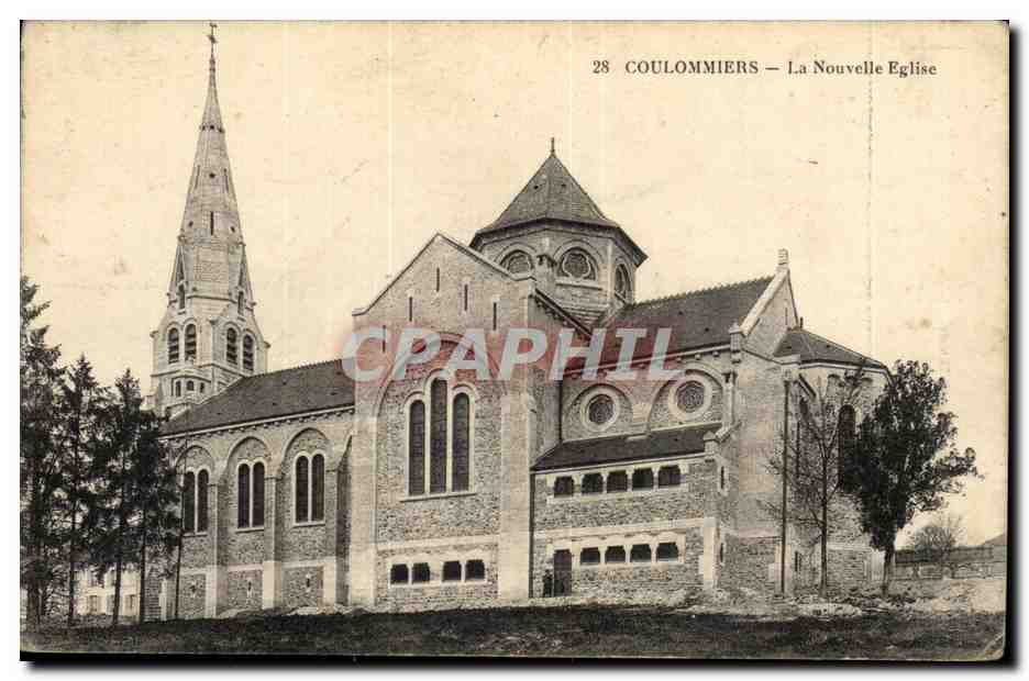 CPA Coulommiers La nouvelle eglise