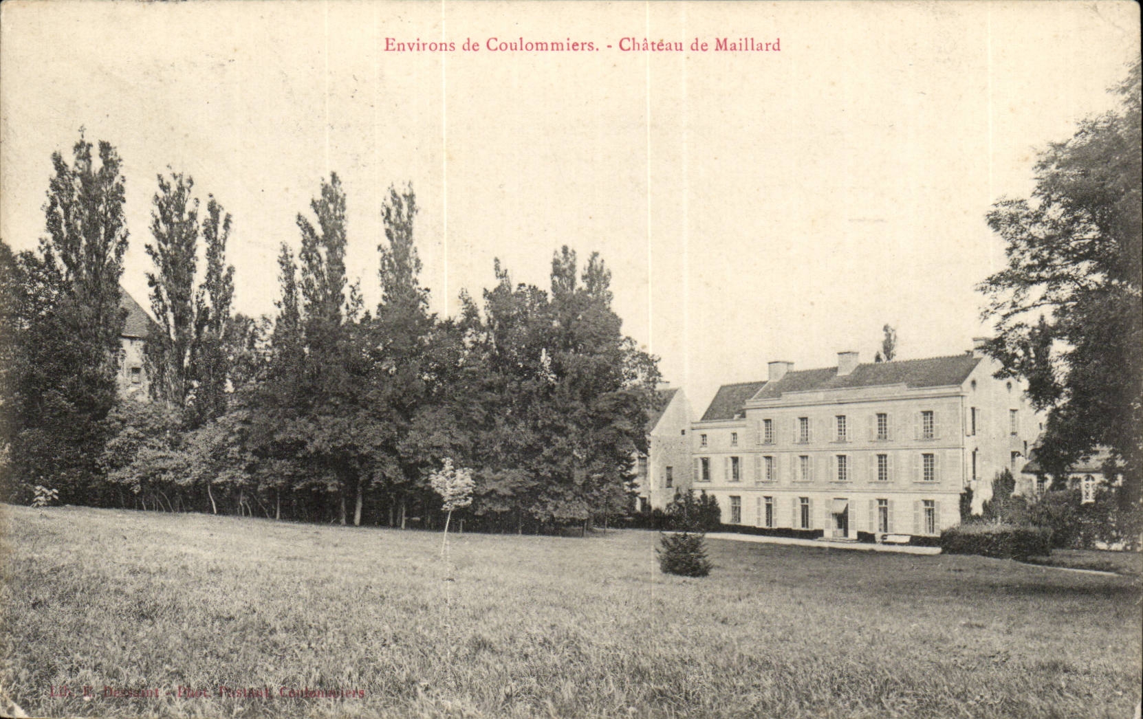 CPA Environs de Coulommiers Chateau de Maillard