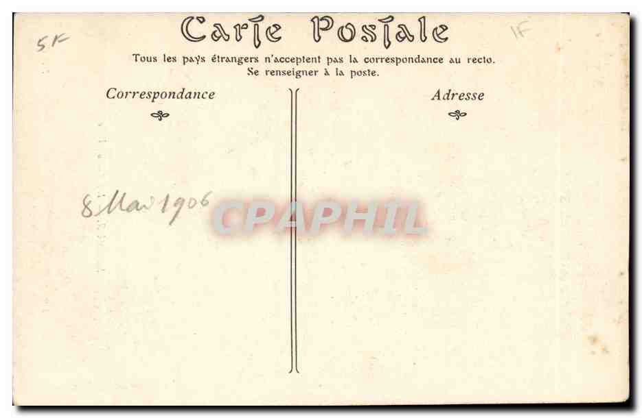 CPA Saumur Hotel de ville — Back